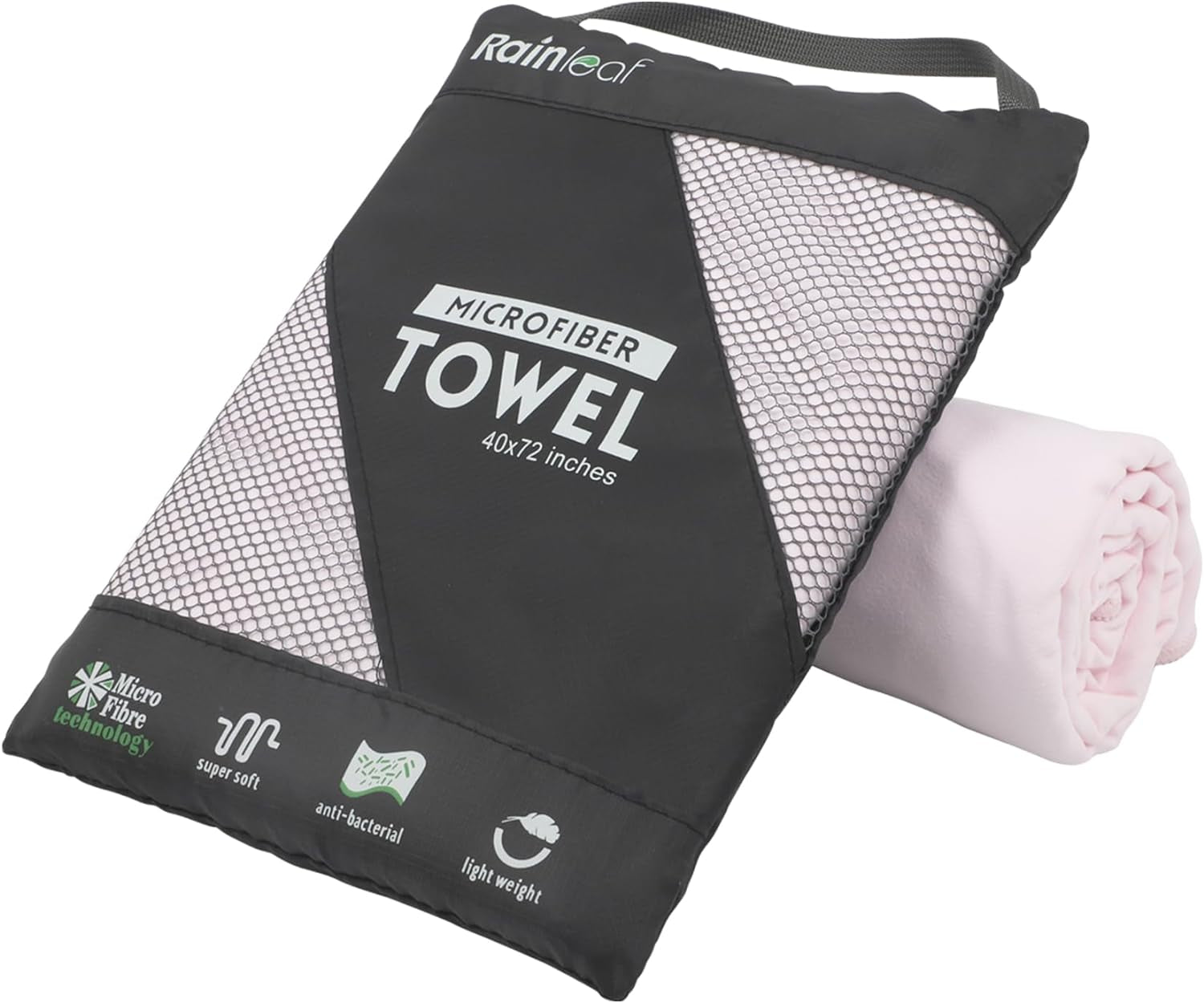 Microfiber Towel Perfect Travel & Gym & Camping Towel. Quick Dry - Super Absorbent - Ultra Compact - Lightweight. Suitable for Trip, Beach, Shower, Backpacking, Pool