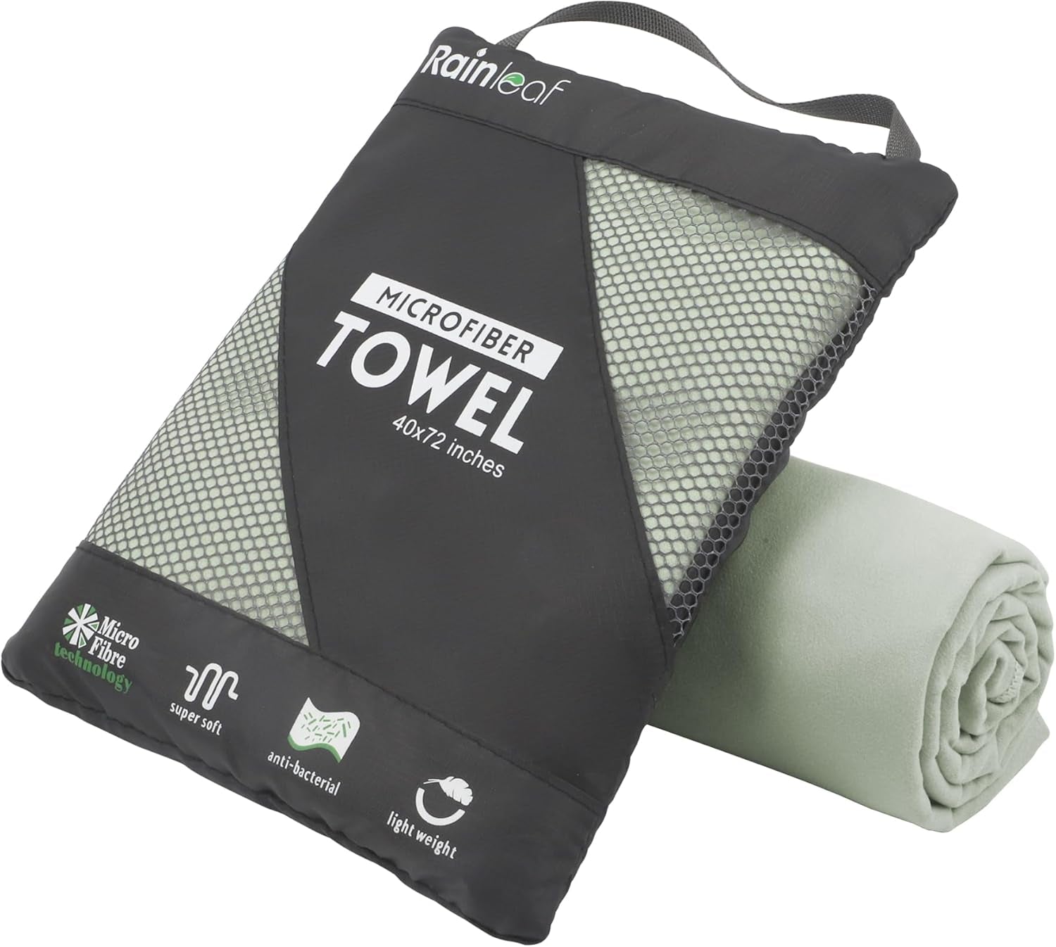 Microfiber Towel Perfect Travel & Gym & Camping Towel. Quick Dry - Super Absorbent - Ultra Compact - Lightweight. Suitable for Trip, Beach, Shower, Backpacking, Pool