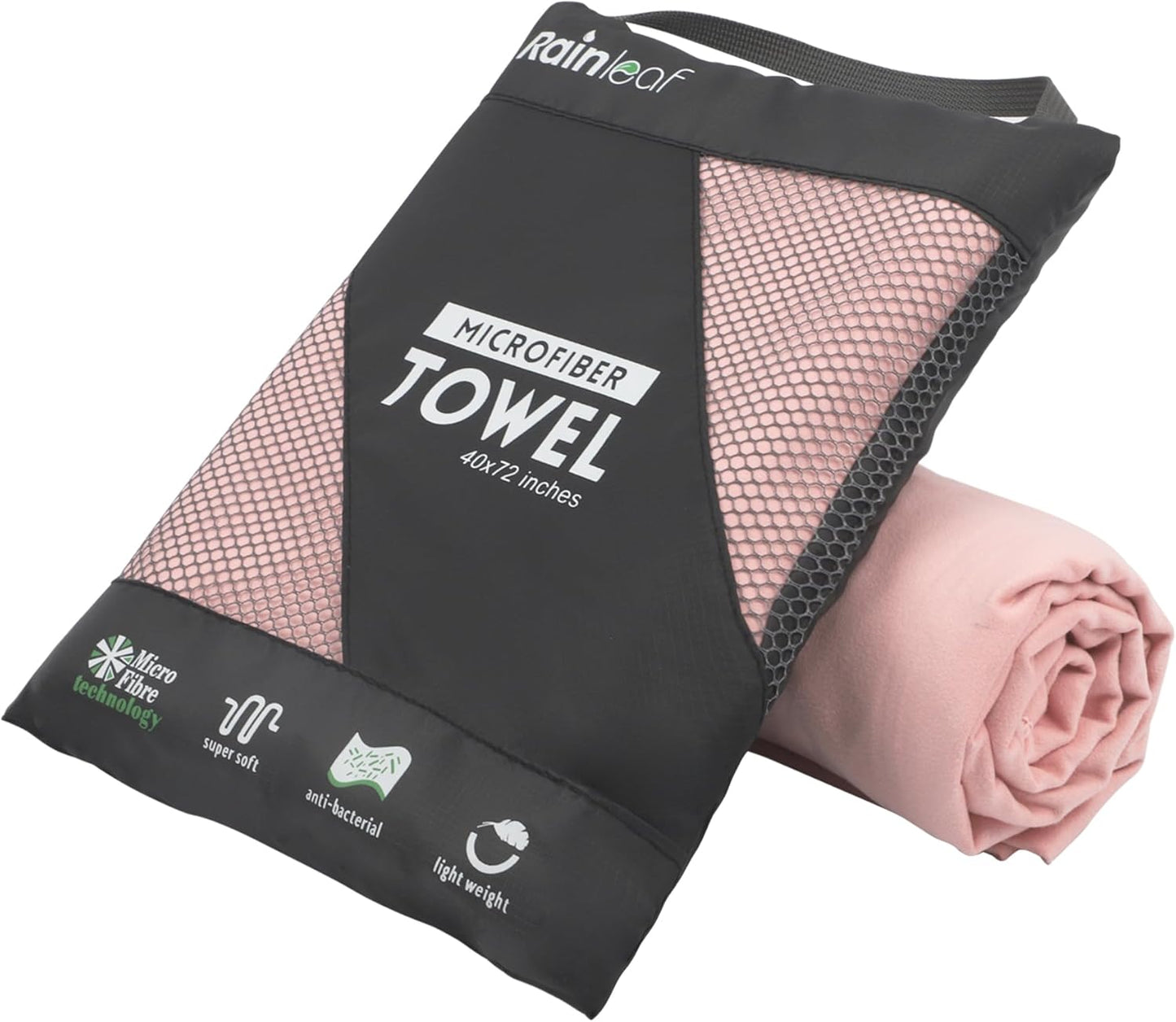 Microfiber Towel Perfect Travel & Gym & Camping Towel. Quick Dry - Super Absorbent - Ultra Compact - Lightweight. Suitable for Trip, Beach, Shower, Backpacking, Pool