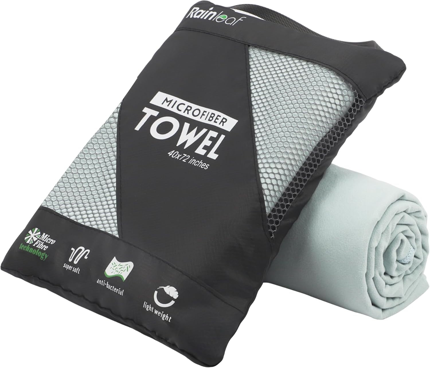 Microfiber Towel Perfect Travel & Gym & Camping Towel. Quick Dry - Super Absorbent - Ultra Compact - Lightweight. Suitable for Trip, Beach, Shower, Backpacking, Pool