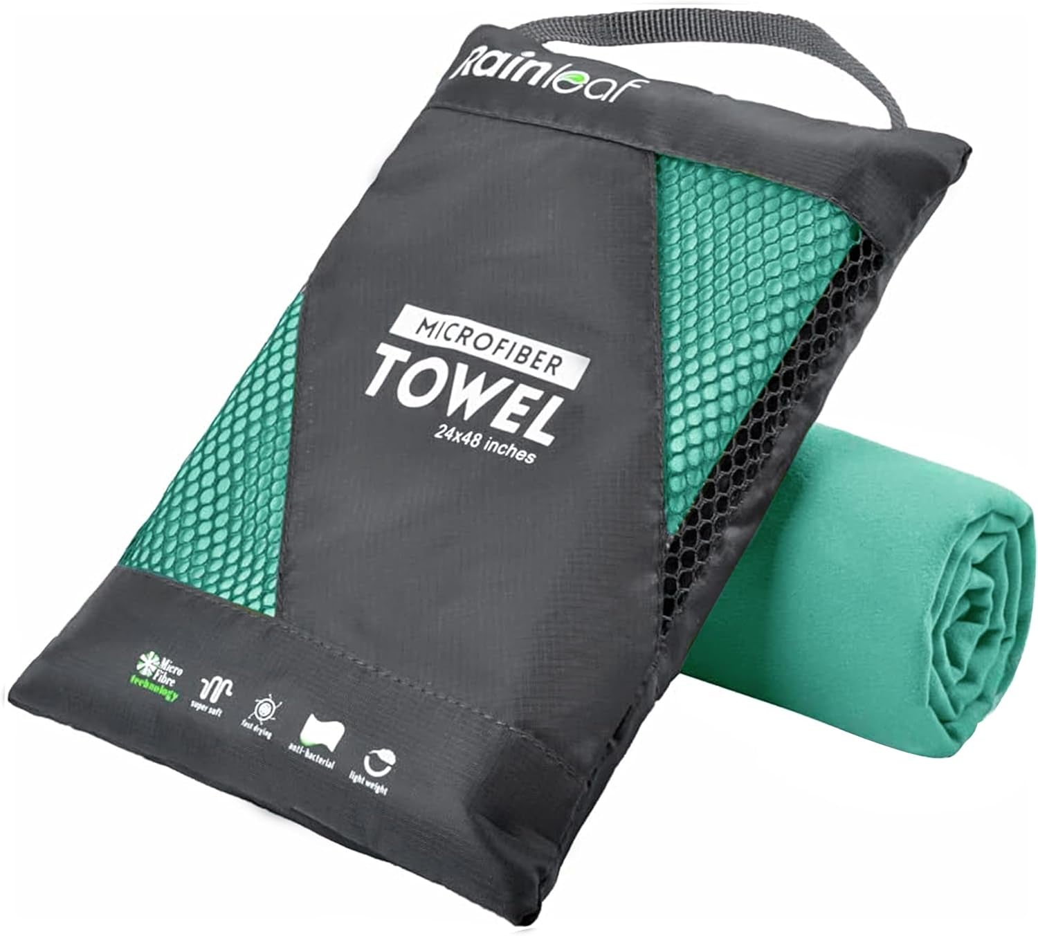 Microfiber Towel Perfect Travel & Gym & Camping Towel. Quick Dry - Super Absorbent - Ultra Compact - Lightweight. Suitable for Trip, Beach, Shower, Backpacking, Pool