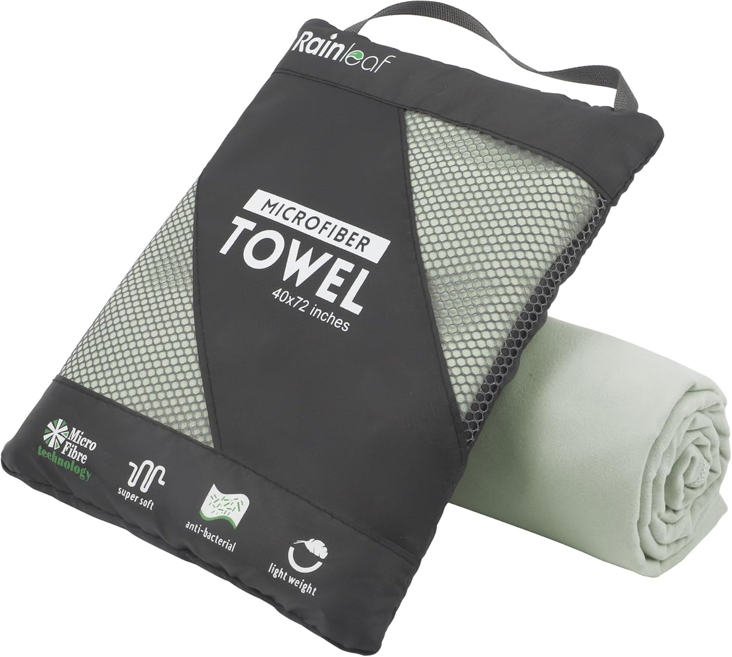 Microfiber Towel Perfect Travel & Gym & Camping Towel. Quick Dry - Super Absorbent - Ultra Compact - Lightweight. Suitable for Trip, Beach, Shower, Backpacking, Pool
