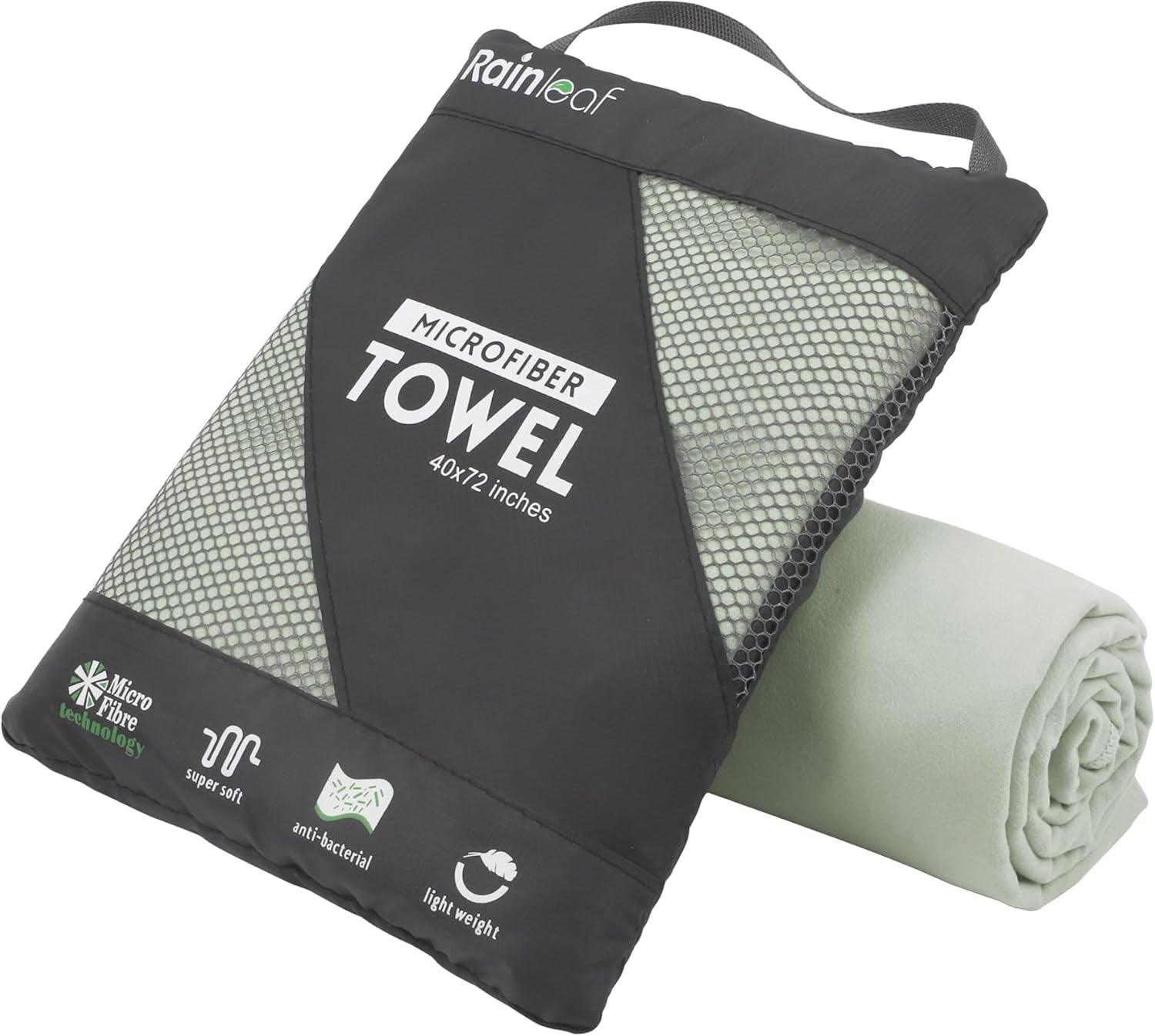 Microfiber Towel Perfect Travel & Gym & Camping Towel. Quick Dry - Super Absorbent - Ultra Compact - Lightweight. Suitable for Trip, Beach, Shower, Backpacking, Pool