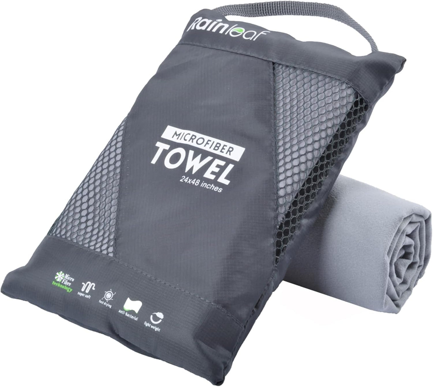 Microfiber Towel Perfect Travel & Gym & Camping Towel. Quick Dry - Super Absorbent - Ultra Compact - Lightweight. Suitable for Trip, Beach, Shower, Backpacking, Pool