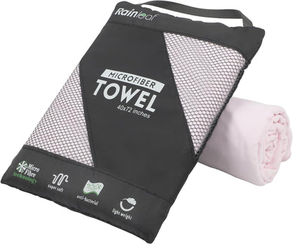Microfiber Towel Perfect Travel & Gym & Camping Towel. Quick Dry - Super Absorbent - Ultra Compact - Lightweight. Suitable for Trip, Beach, Shower, Backpacking, Pool