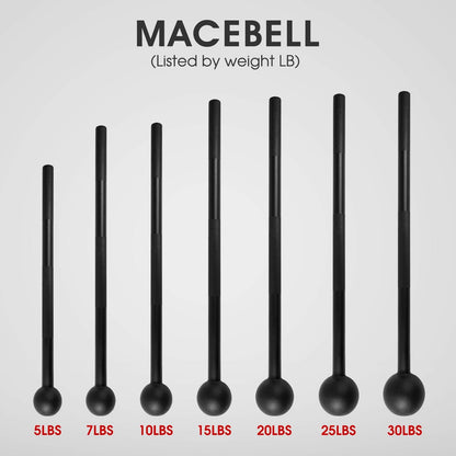 Steel Mace Bell - Versatile Strength Training Tool for Full Body Workouts, Rehabilitation, and Flexibility - Available in 5 to 30 Lbs for Men and Women