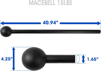 Steel Mace Bell - Versatile Strength Training Tool for Full Body Workouts, Rehabilitation, and Flexibility - Available in 5 to 30 Lbs for Men and Women