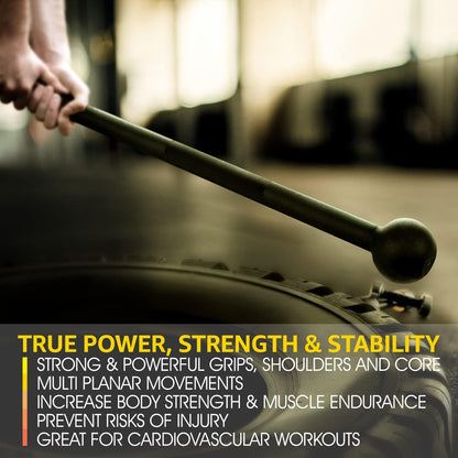 Steel Mace Bell - Versatile Strength Training Tool for Full Body Workouts, Rehabilitation, and Flexibility - Available in 5 to 30 Lbs for Men and Women