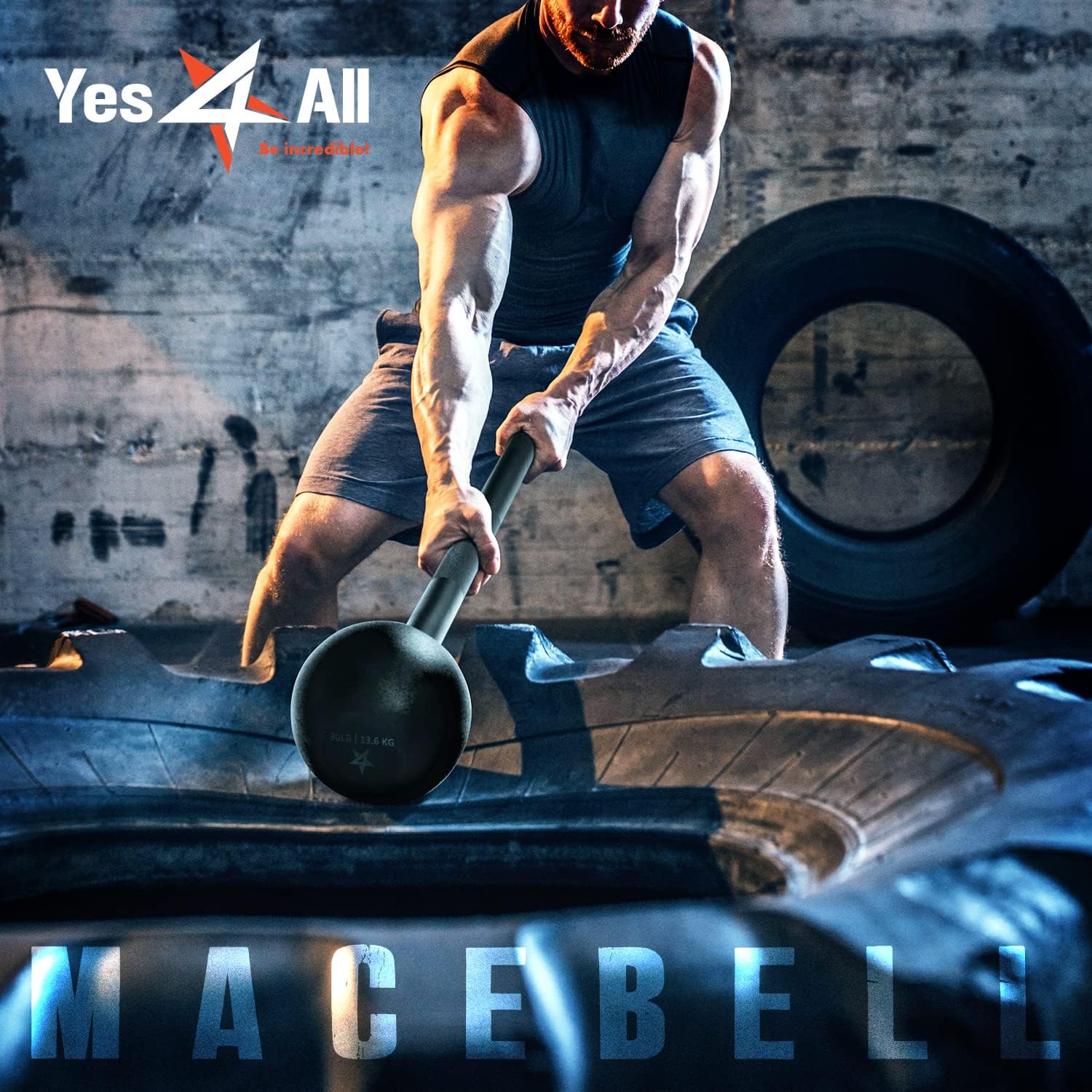 Steel Mace Bell - Versatile Strength Training Tool for Full Body Workouts, Rehabilitation, and Flexibility - Available in 5 to 30 Lbs for Men and Women