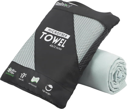 Microfiber Towel Perfect Travel & Gym & Camping Towel. Quick Dry - Super Absorbent - Ultra Compact - Lightweight. Suitable for Trip, Beach, Shower, Backpacking, Pool